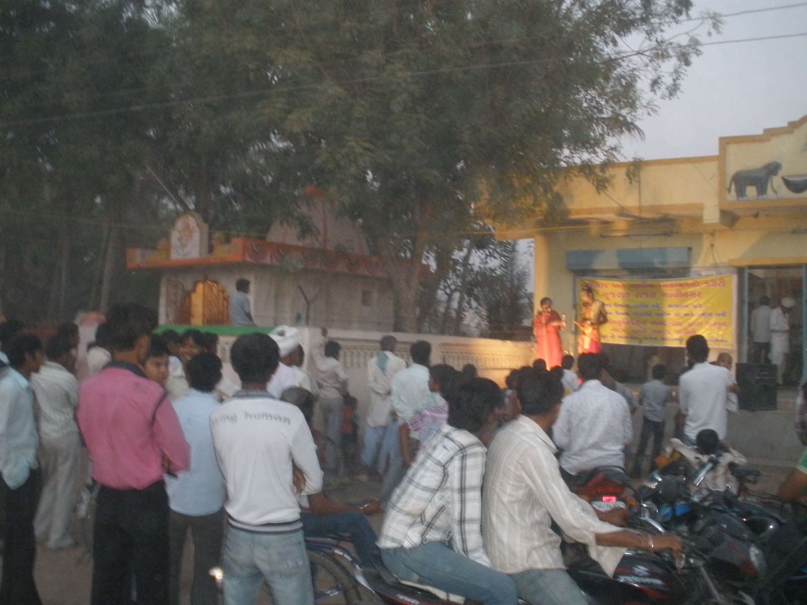 Orchestra performing wedding songs at a large celebration